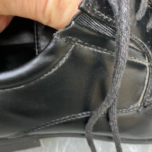 Men’s size 10 Black Oxfords with Square Toe dress shoes - Picture 7 of 12